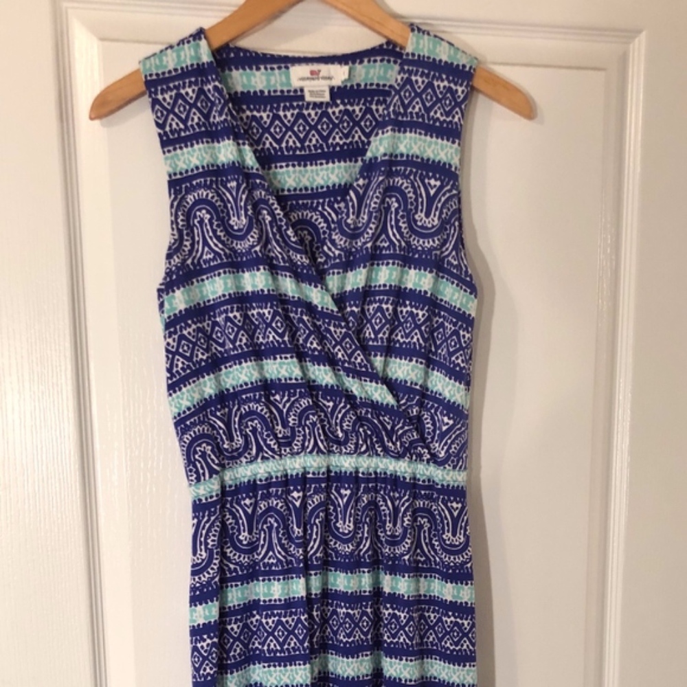 Vineyard Vines Blue Green White Maxi Long Small